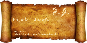 Hajdú Jozefa névjegykártya